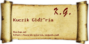Kuczik Glória névjegykártya